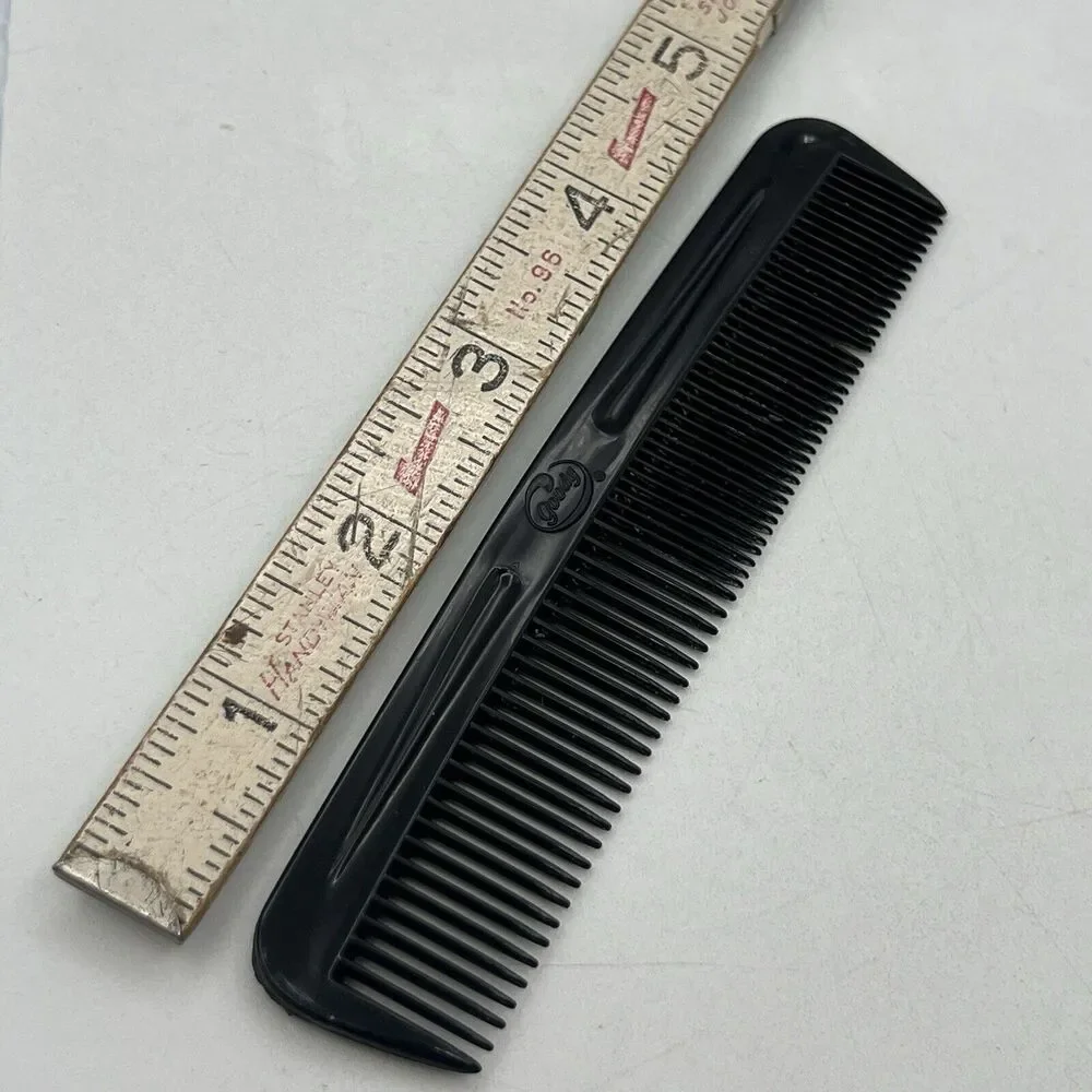 Vintage Goody Black Pocket Hair Comb 5
